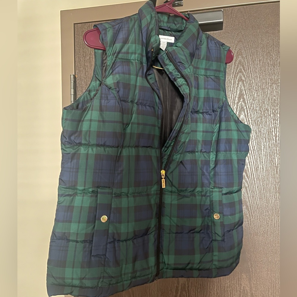 Charter Club Plaid Vest